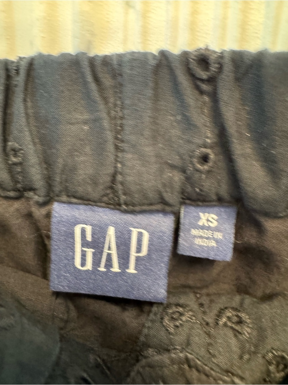 GAP Black Eyelet Cargo Pants N0855 - Picture 3 of 7